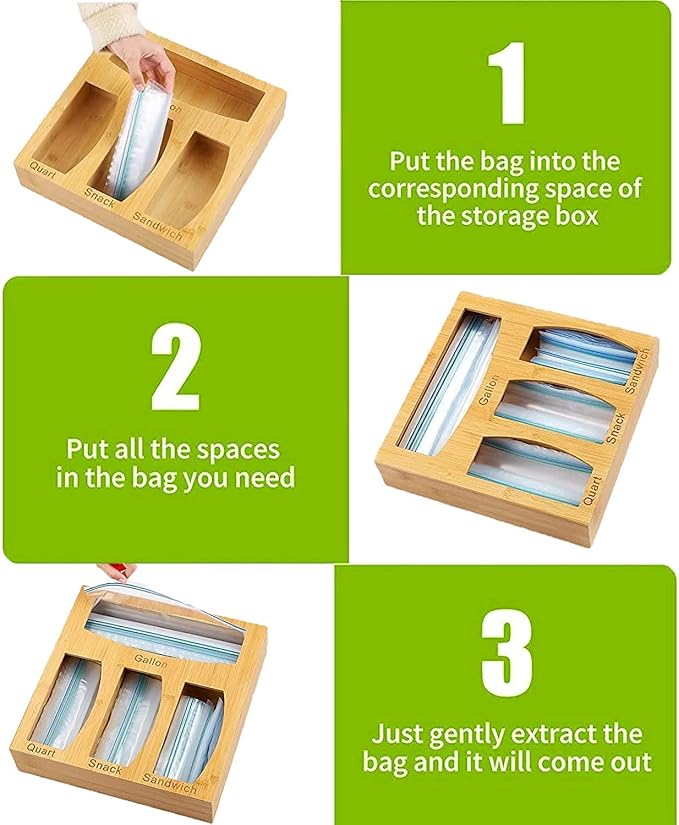 Food Ziplock Bag Storage Organizer - Image 5