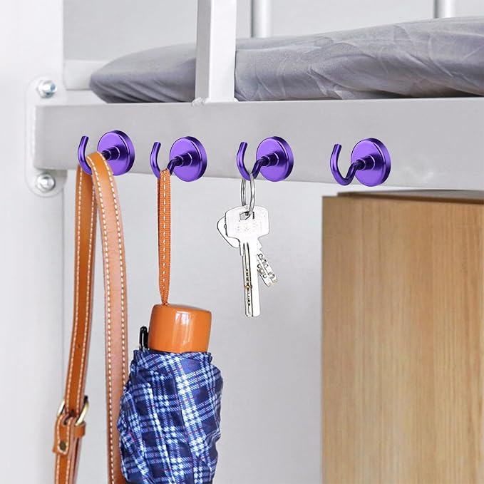 MIKEDE Strong Magnetic Hooks, 120Lbs Heavy Duty Magnetic Hooks - Image 7