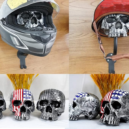 Motorcycle Accessories Helmet Holder Wall Mount, Colour Skull Motorcycle Helmet - Image 6