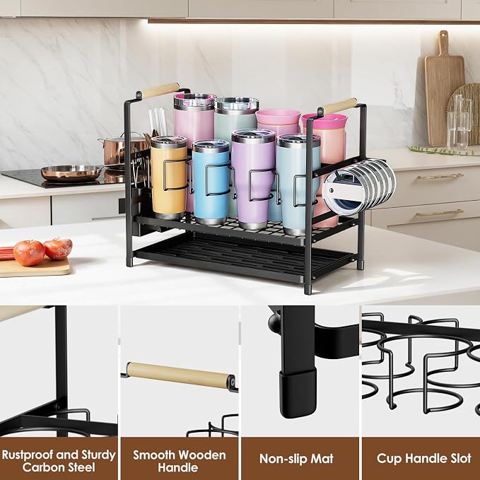 Housolution Water Bottle Organizer Drying Rack - Image 6
