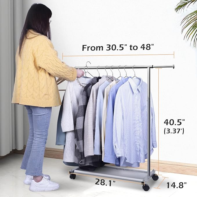 MISSLO Short Clothing Racks for Hanging Clothes - Image 3