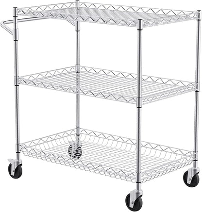 VEVOR Kitchen Utility Cart, 3 Tiers, Wire Rolling Table - Image 9