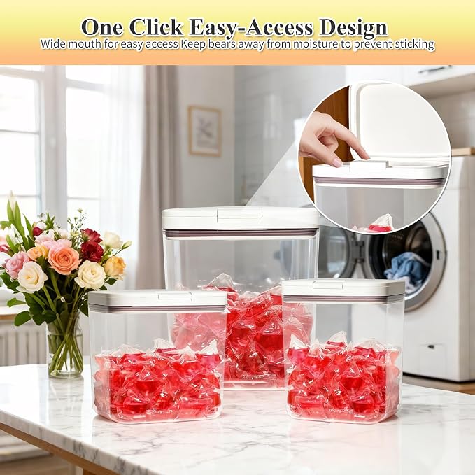 Gute Sealed Auto Pop-Up Laundry Pod Holder - Image 4