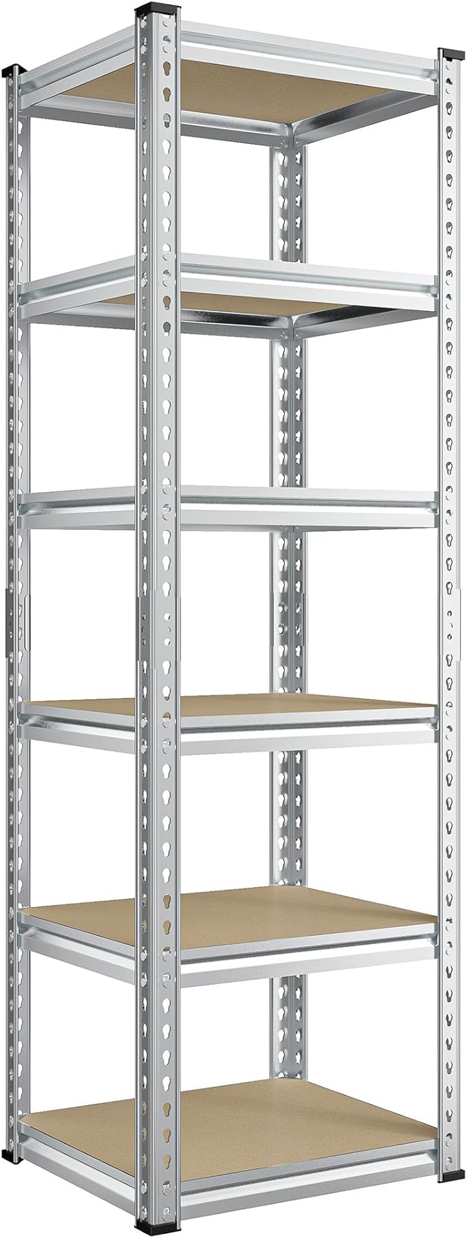 REIBII Storage Shelves 6 Tier Garage Shelving Heavy Duty Metal Shelving Loads by REIBII