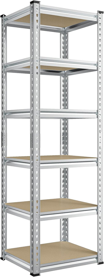 REIBII Storage Shelves 6 Tier Garage Shelving Heavy Duty Metal Shelving Loads by REIBII