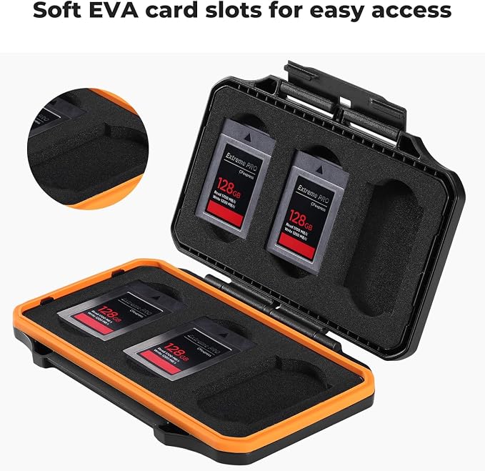 K&F Concept 6 Slots XQD Cfexpress Type-B Card Holder, Water-Resistant Memory - Image 4