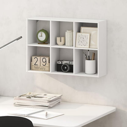 Furinno Rossi 6-Cube Floating Shelves by Furinno-FitsYourSpaceFitsYourBudget
