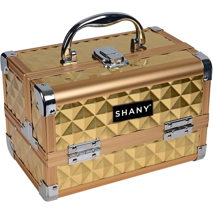 SHANY Chic Makeup Train Case Cosmetic Box Portable Makeup Case Cosmetics Beauty - Image 2