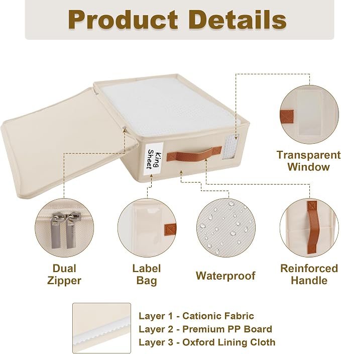 Bed Sheet Organizer 4 Pack - Image 6