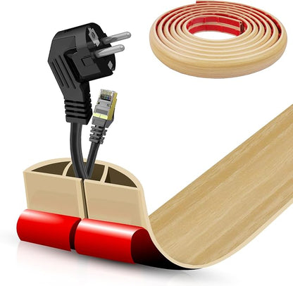 Floor Cord Cover Self Adhesive Cord Hider, 10FT Cable Management, Extension by DBHXXMB-HH