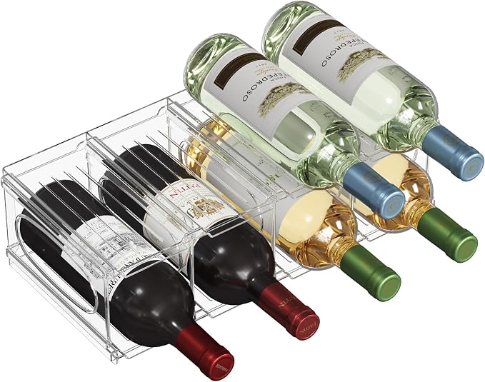 Lifewit Wine Rack for Fridge, Stackable Wine Bottle Holder by Lifewit