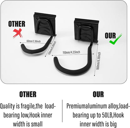 Sinoer 6-Bike & 6-Helmet Wall Mount Rack - Image 3