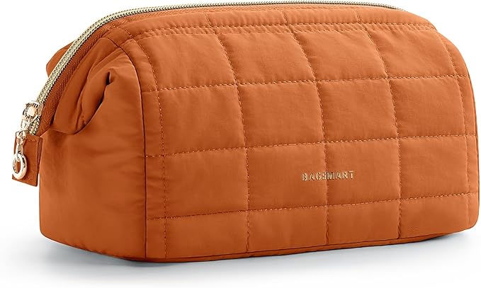 BAGSMART Makeup Bag Travel Toiletry Bag, Puffy Padded Make Up Bags by BAGSMART