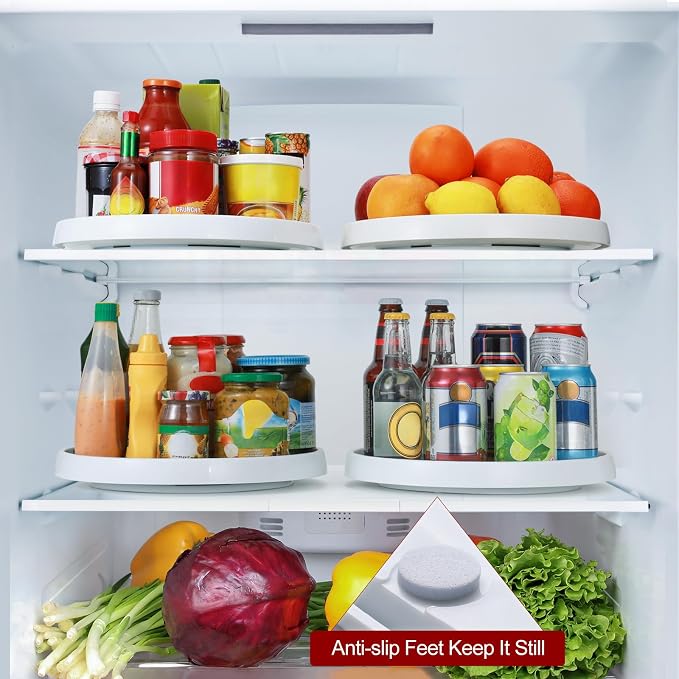 2 Set, 10 Inch Non-Skid Lazy Susan Organizers - Image 6