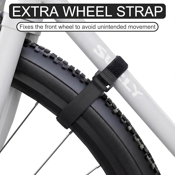 2 Pack Bike Wall Mount Rack Horizontal Indoor Bike Storage Garage Heavy Duty - Image 6