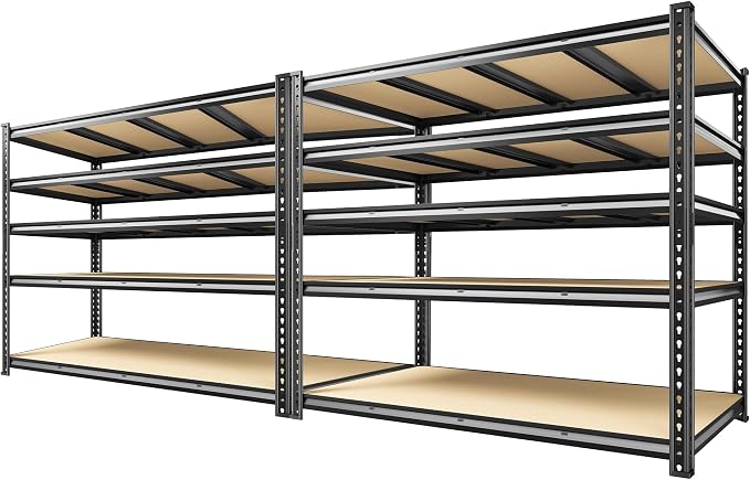 59.9" W Garage Shelves 2230LBS Metal Shelving, 5 Tier Adjustable Garage Storage by Unknown