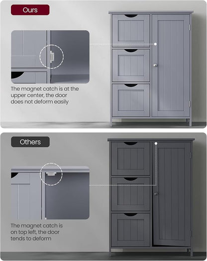 VASAGLE Floor Storage Cabinet, Freestanding Storage Unit - Image 10