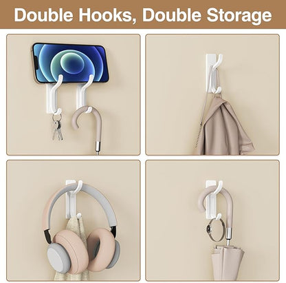 pickpiff 10-Pack Self Adhesive Wall Hooks - Image 2