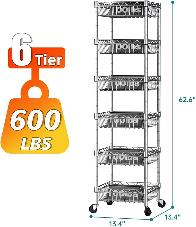 SINGAYE Shelf Storage Wire Shelving：Shelves Rack Standing Units - Image 3