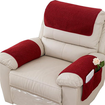 Armrest Cover, Recliner Chair Protector, Furniture Protector Slip, Side Storage by NNSMUN
