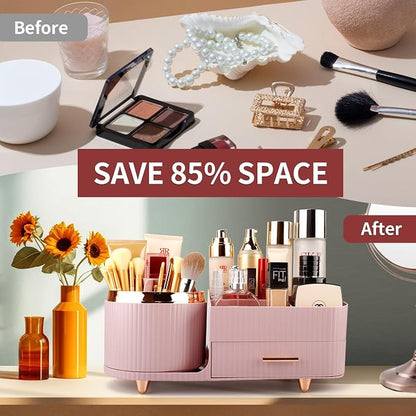 Makeup Organizer for Vanity, Cosmetic Display Case - Image 2