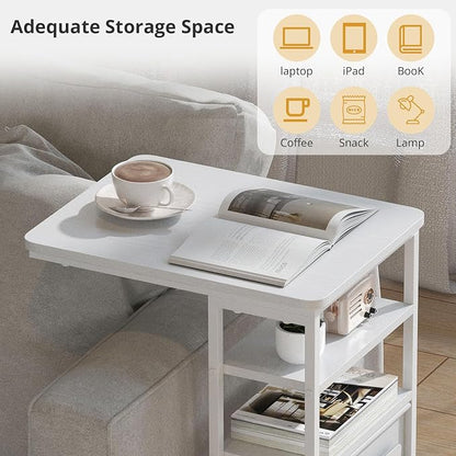 C Shaped End Table 28" 3-Tier C Table - Image 5