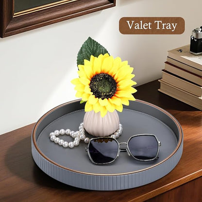 GORESE 12" Round Coffee Table Tray - Image 3