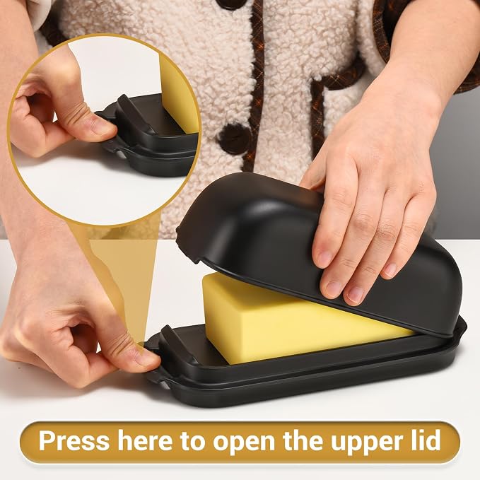AONCO Butter Dish with Lid, Butter Container Holds - Image 3