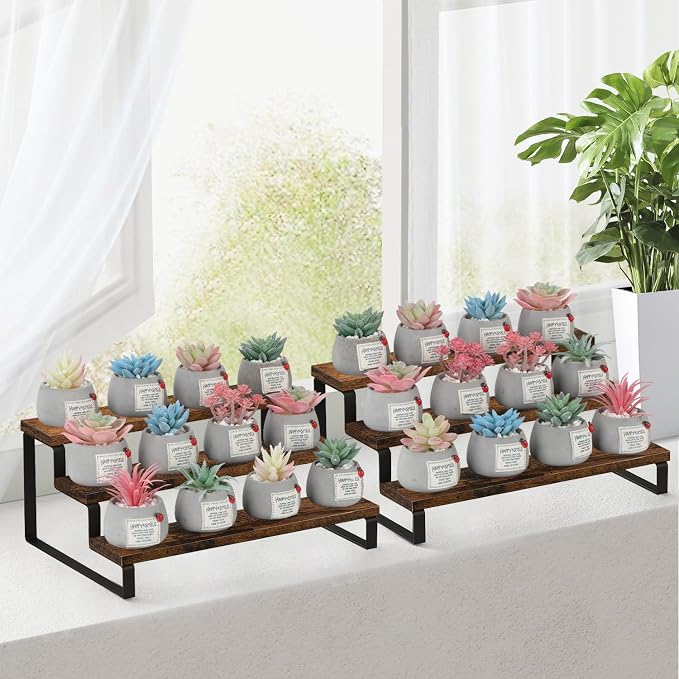 YINMIT Wooden Display Riser Stand, Tiered Perfume and Cologne Organizer Stand - Image 6