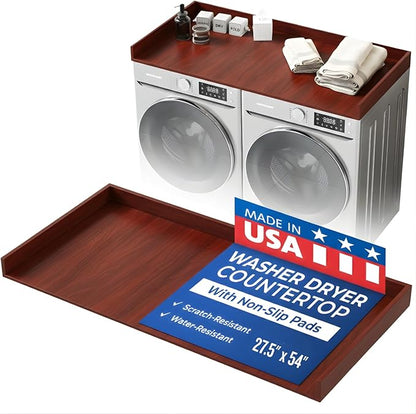 OfficeSimpli Washer Dryer Countertop, Made in USA, Non-Slip Pads, Laundry Room by OfficeSimpliUS