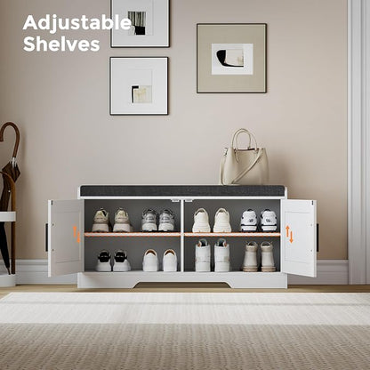 Homleke 2-Tier Storage Bench, Shoe Bench - Image 6