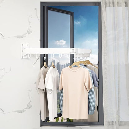 HEILAIYI Clothes Drying Rack, Laundry Drying Rack, Wall Mounted Clothes Rack - Image 8