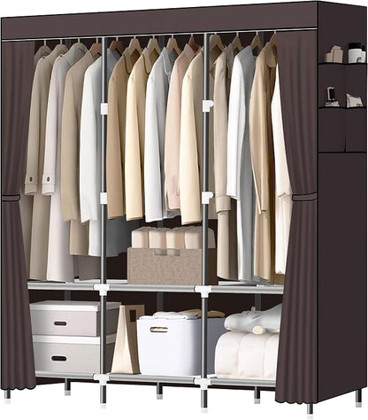 LOKEME Wardrobe Closet, Steel Pipe Diameter 19mm, Portable Closet by LOKEME-USDirect