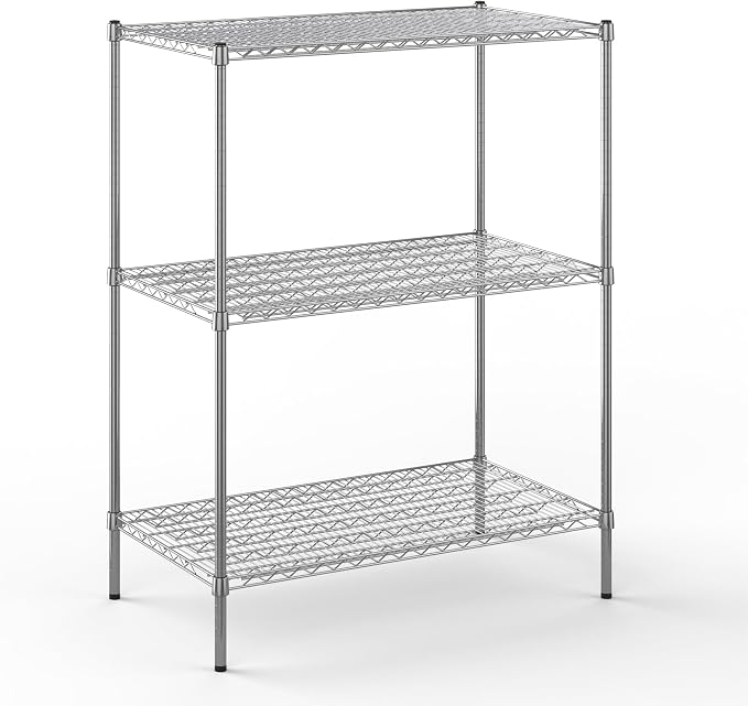 24" Deep x 42" Wide x 54" Height Wire Shelving Kit | 3-Tier | NSF Commercial by Regal+Altair