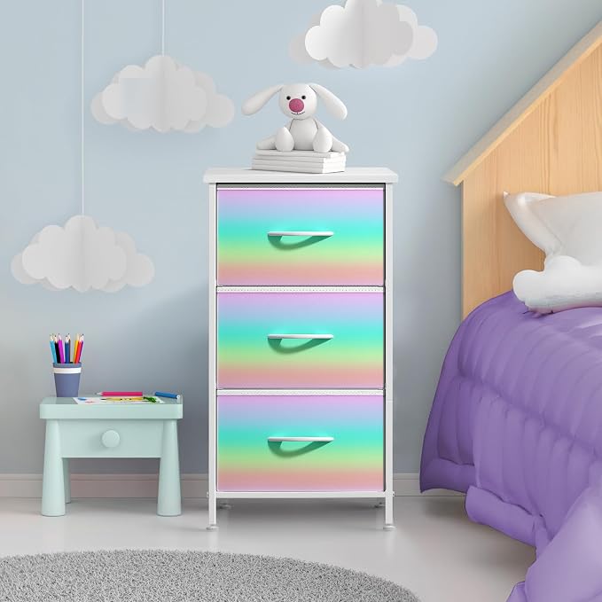 Sorbus Nightstand with 3 Drawers - Image 2