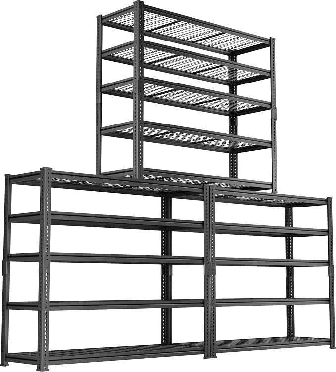 Storage Shelves, Garage Shelving Heavy Duty 2800 LBS Capacity, 5 Tier Utility by Unknown