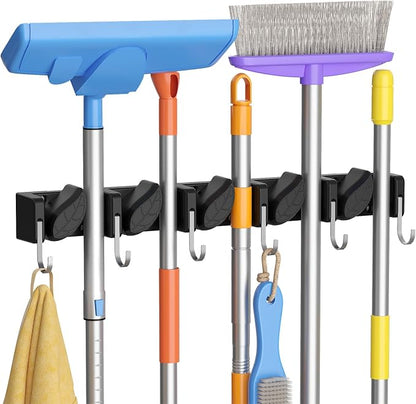Lifewit Broom and Mop Holder Wall Mount, Non-Slip Cleaning Tool Hanger Organizer by Lifewit