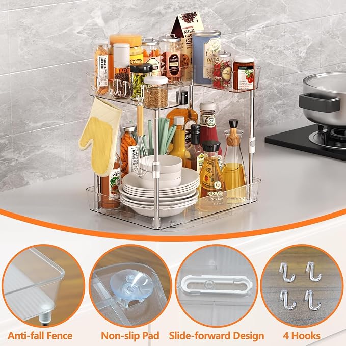 2 Tier Lazy Susan Organizer - Image 6