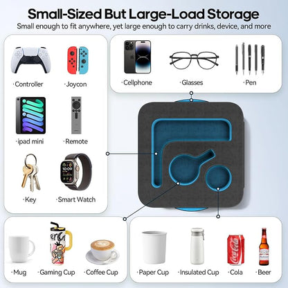 Couch Cup Holder Pillow, Sofa and Bed Organizer Caddy - Image 2