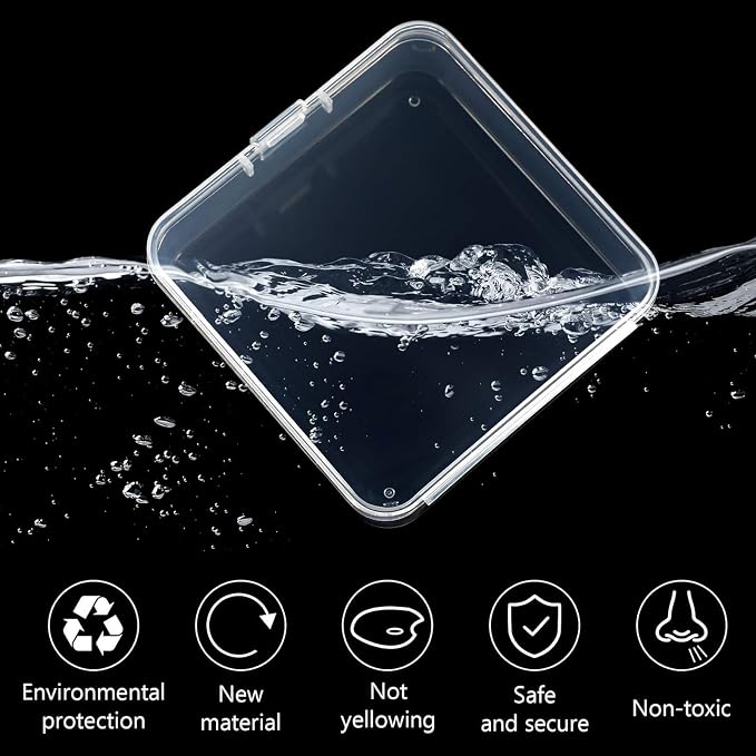 Jetec 30 Pieces Mini Plastic Clear Beads Storage Containers Box - Image 3