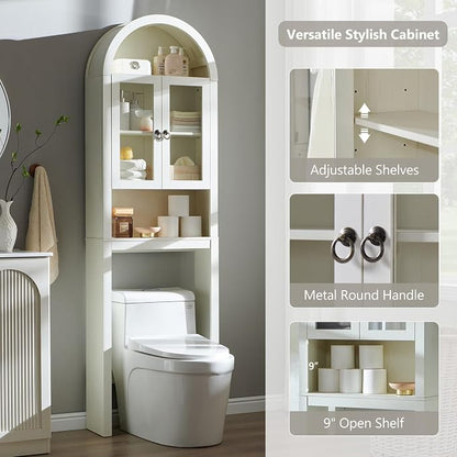 IFGET Arched Over The Toilet Storage Cabinet - Image 5