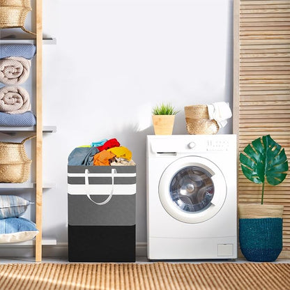 2-Pack Foldable Laundry Basket, Large Laundry Baskets - Image 6