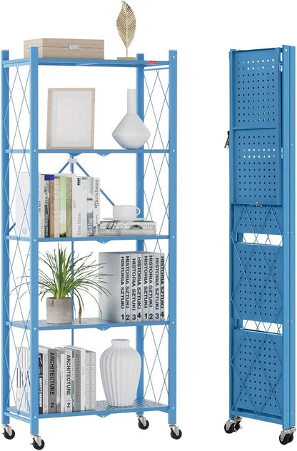 DEANIC 5-Shelf Folding Bookcase by ShowNow