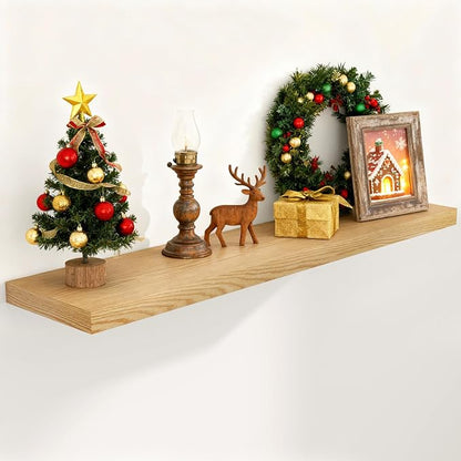 48 Inch Floating Shelves, 9.3 Inch Deep Floating Shelf by FunMemories