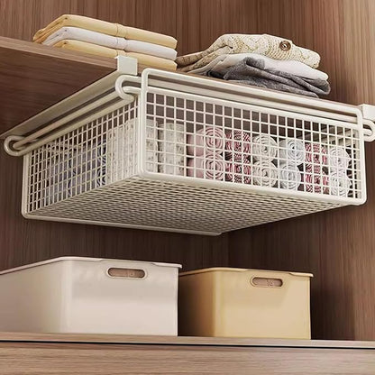 Hanging Cabinet Bin Drawer Multifunctional Under Shelf Storage Basket Bedroom - Image 2