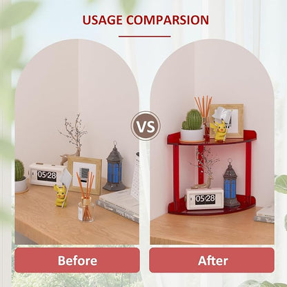 2 Tier Countertop Corner Organizer Shelf 7x7x8 Inch, Vanity Storage - Image 5