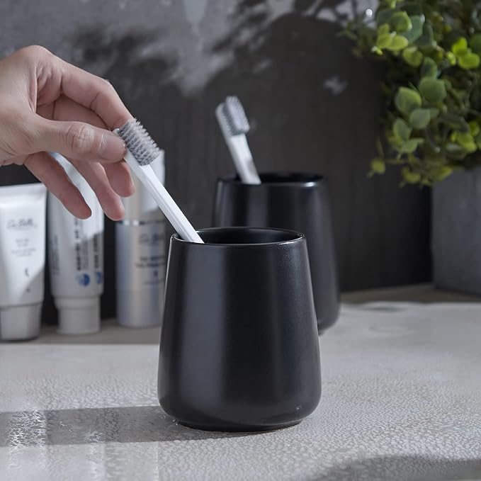 Black Toothbrush Holder for Bathroom - Image 6