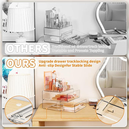 Yieach Clear Acrylic Makeup Organizers Countertop - Image 6