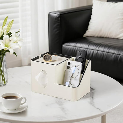 PU Leather Square Tissue Box Cover - Image 3