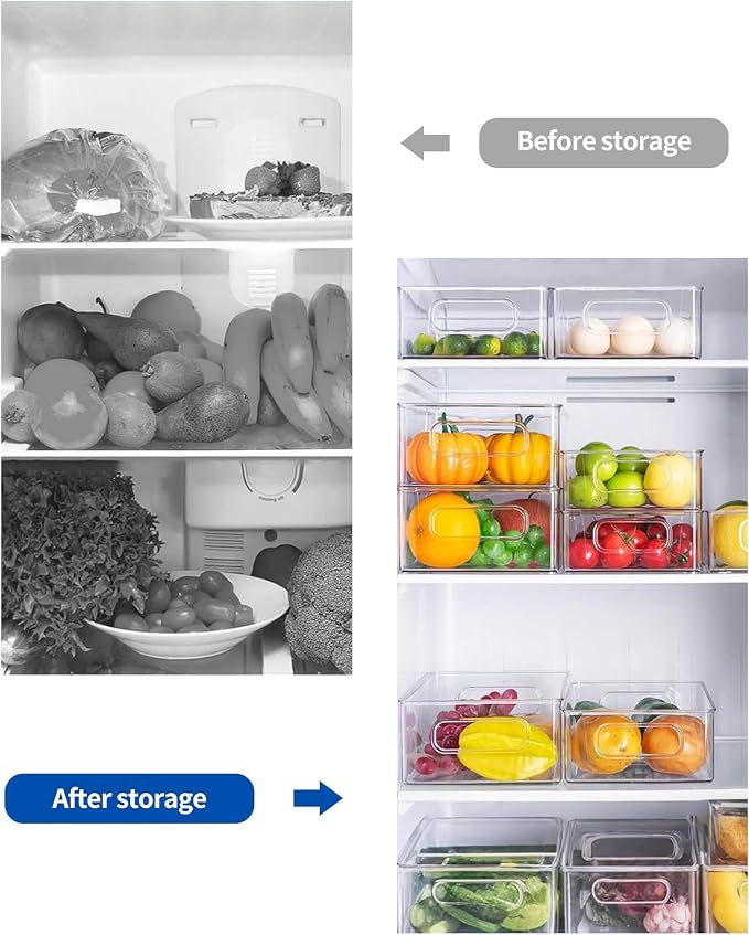 Refrigerator Organizer Bins 3 Pack Fridge Organizers - Image 5